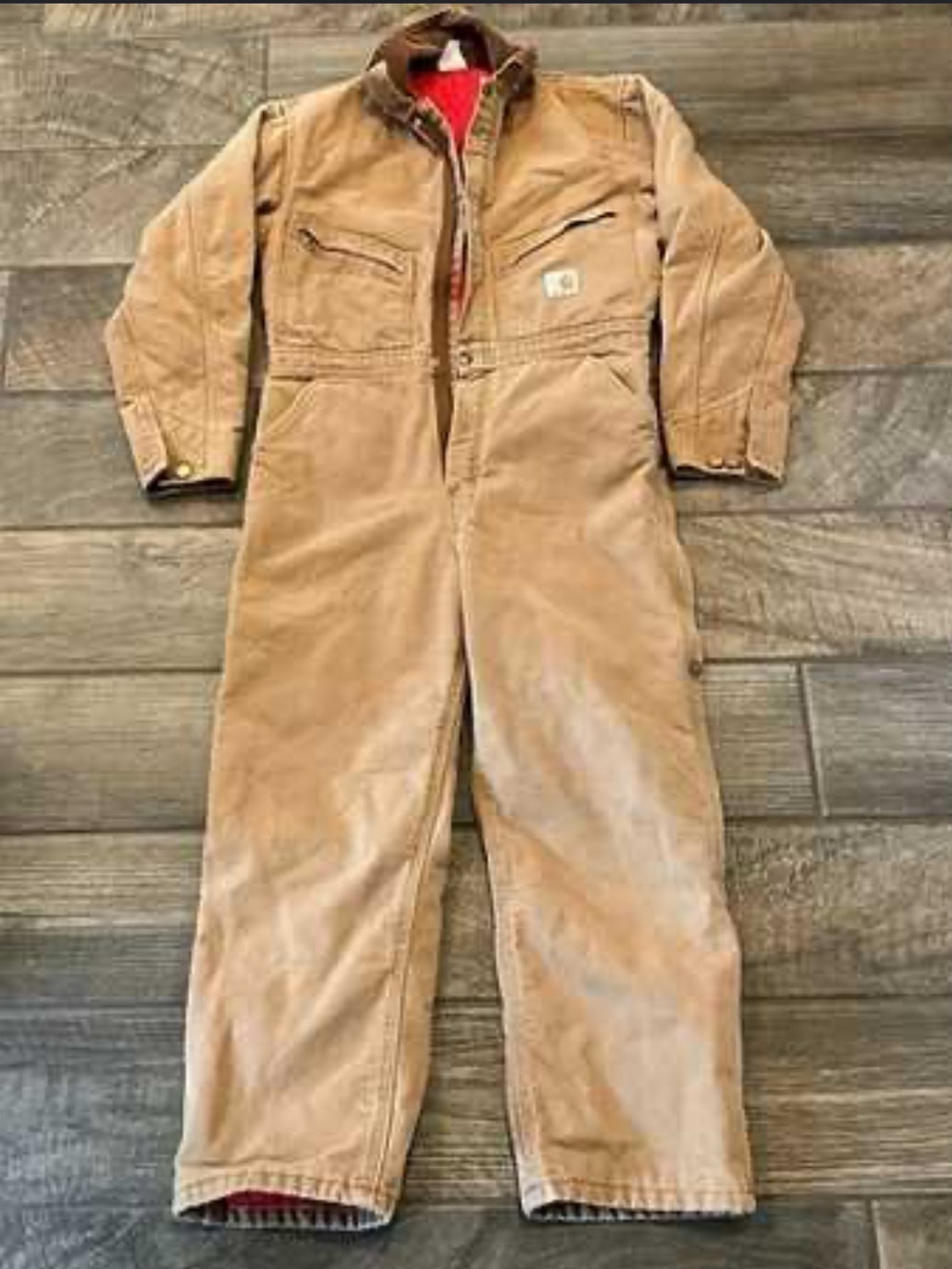 Carhartt Tan Duck Insulated coveralls - men’s size 42 regular